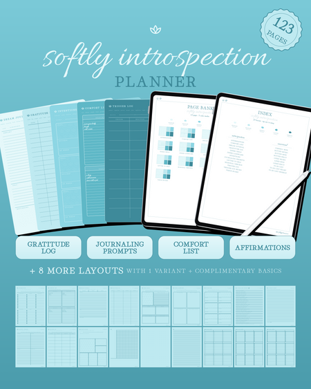 Softly Introspection Planner — Sea