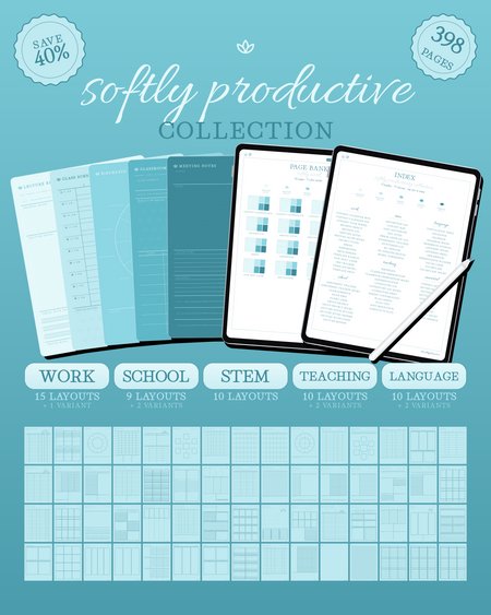 Softly Productive Collection — Sea