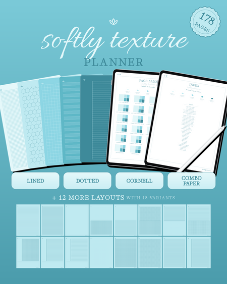 Softly Texture Planner — Sea