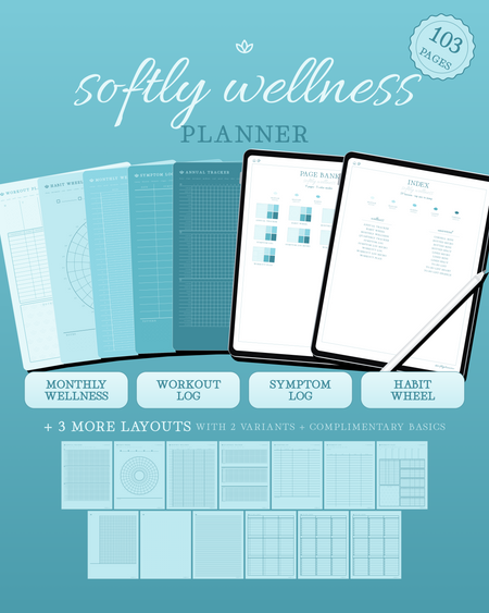 Softly Wellness Planner — Sea