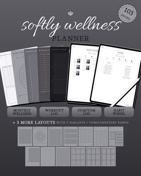 Softly Wellness Planner — Shadow