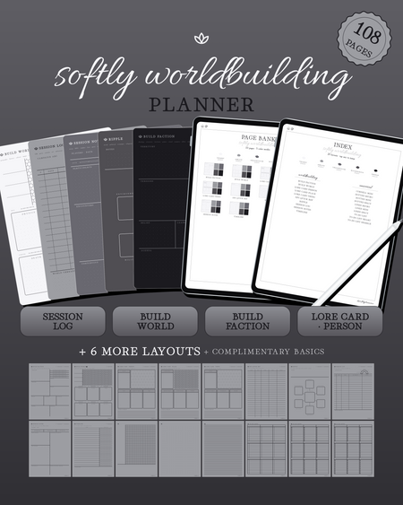 Softly Worldbuilding Planner — Shadow