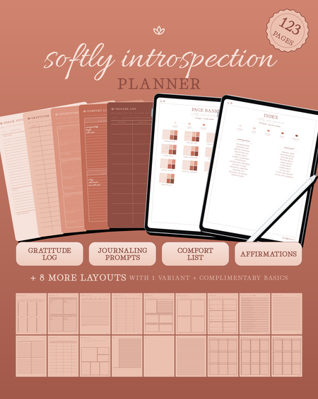 Softly Introspection Planner — Sienna