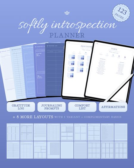 Softly Introspection Planner — Sky