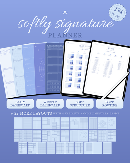 Softly Signature Planner — Sky