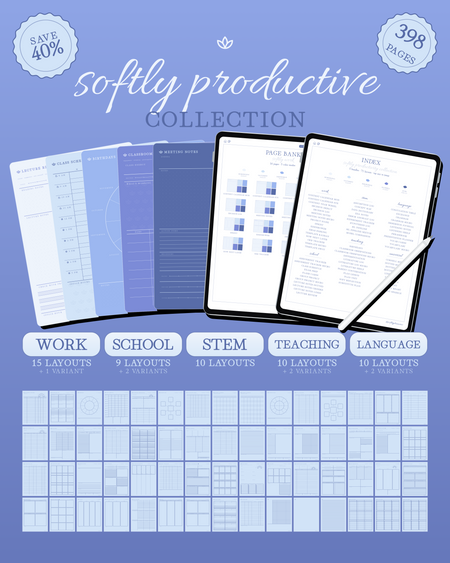 Softly Productive Collection — Sky