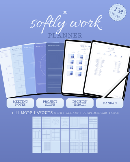 Softly Work Planner — Sky