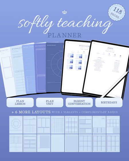 Softly Teaching Planner — Sky