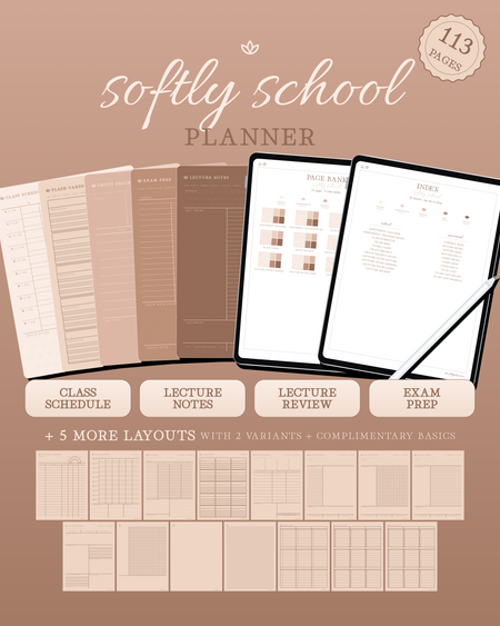 Softly School Planner — Tea