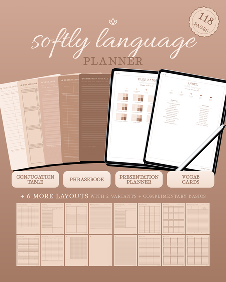 Softly Language Planner — Tea
