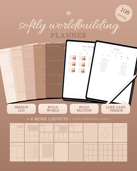 Softly Worldbuilding Planner — Tea