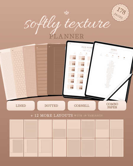 Softly Texture Planner — Tea
